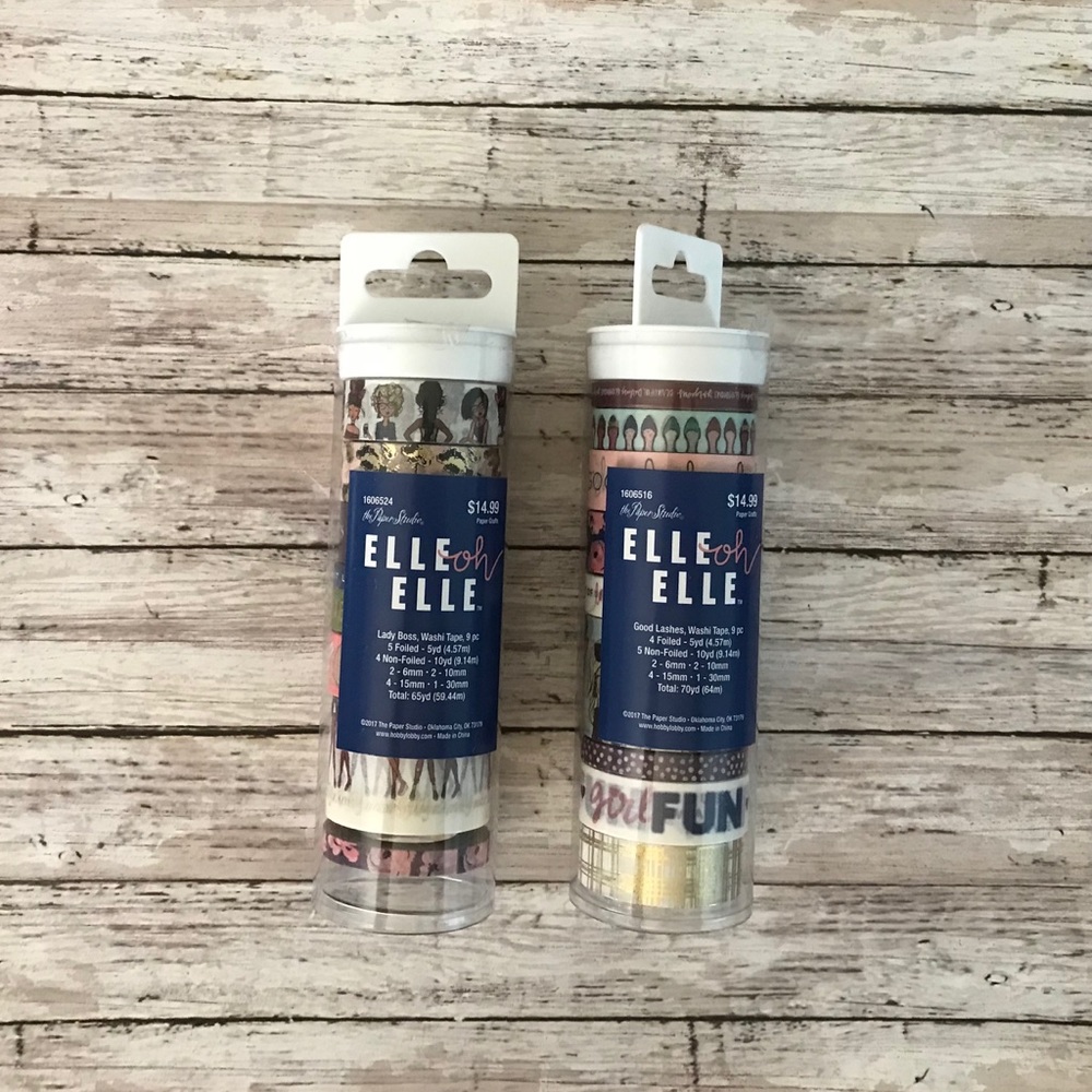 Paper Studio Elle Oh Elle washi sets Boss Lashes